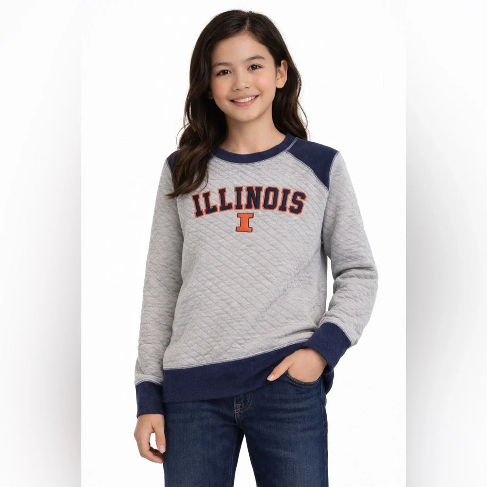 Illinois Quilted Sweatshirt
